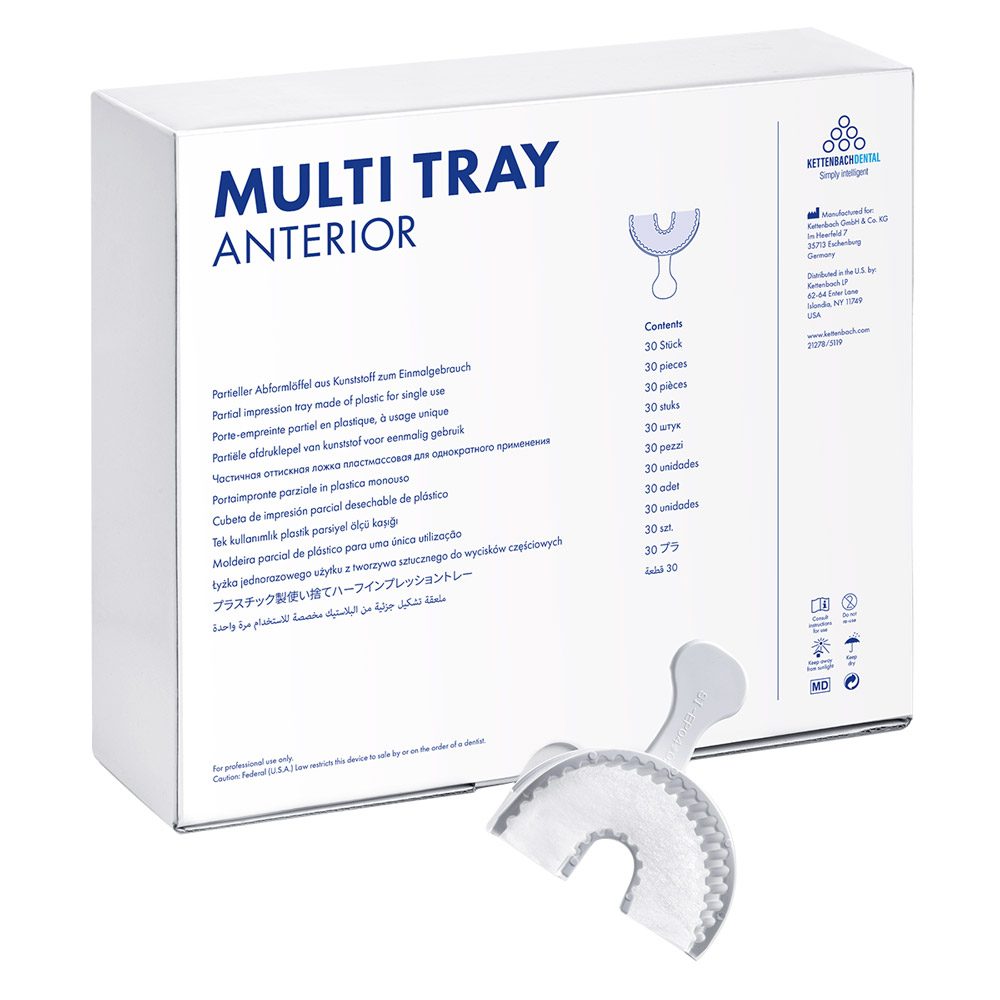 Multi Tray Abdrucklöffel Anterior, 30 Stück