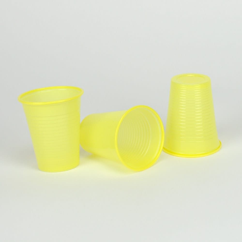 Mundspülbecher PP 180ml gelb 30x100St