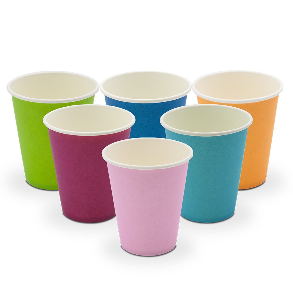 Mundspülbecher Papier 180ml sortiert