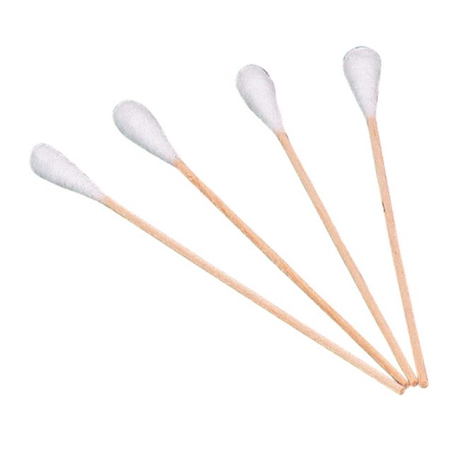 Wattestäbchen 15cm ø10 mm unsteril, 50 Stück
