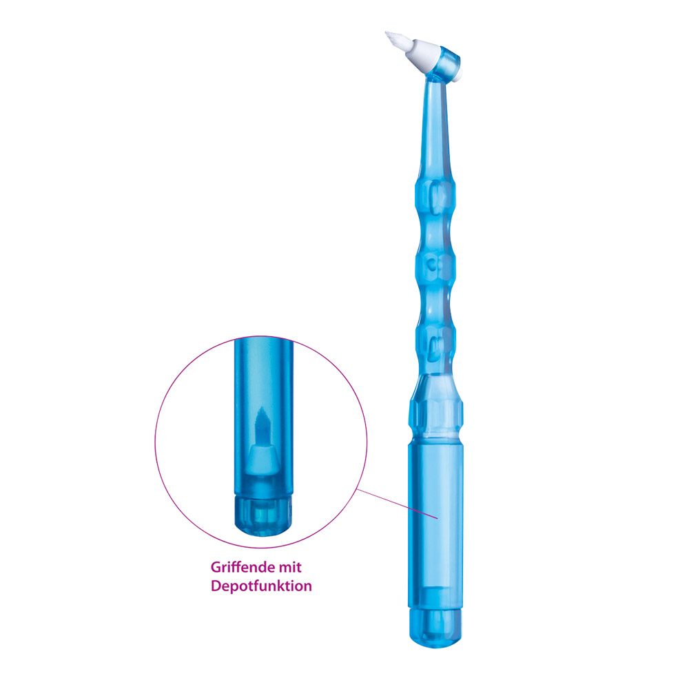 I-Prox P Interdentalbürsten Halter blau-transparent, Stück + 4 Bürsten