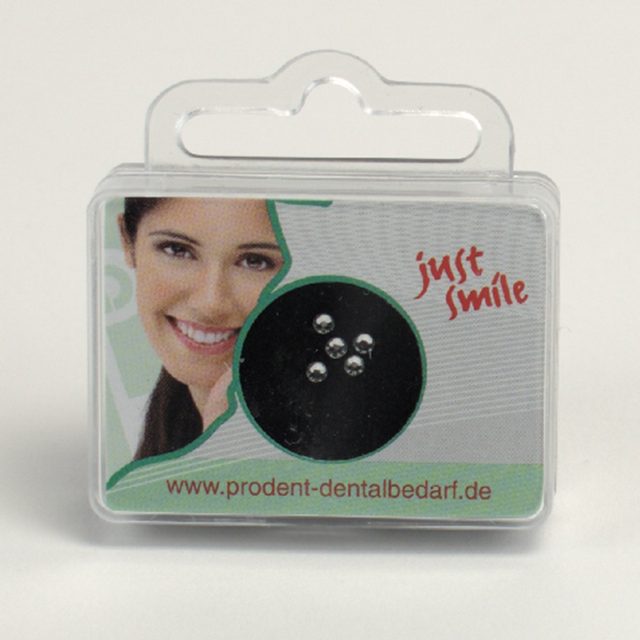 Dental Jewel weiss Diamant 2,0  5St