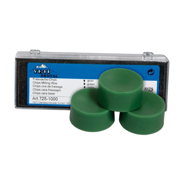 Fräswachs-Chips grün, 3 x 20 g