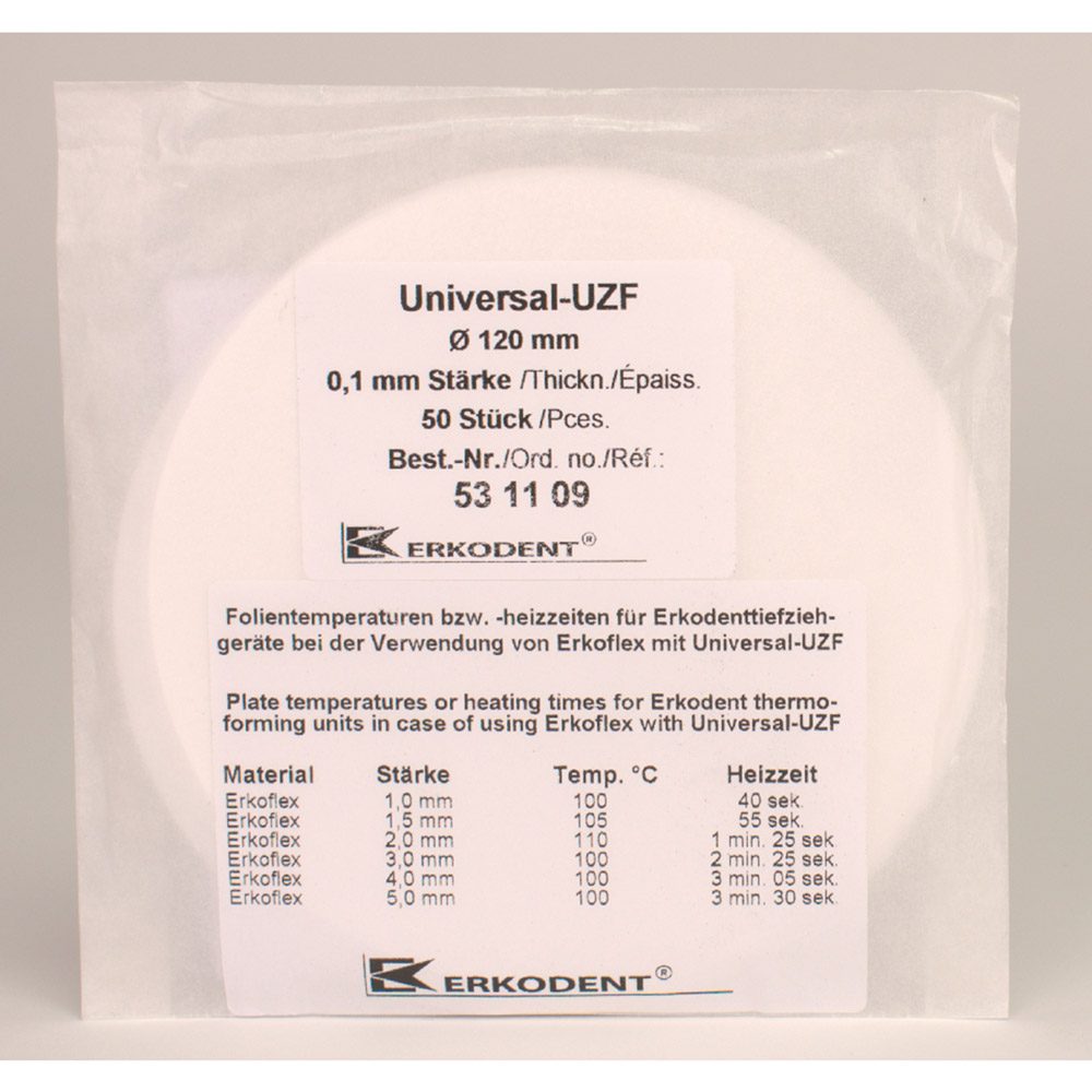 UZF 120 x 0,10 mm weiß 50St