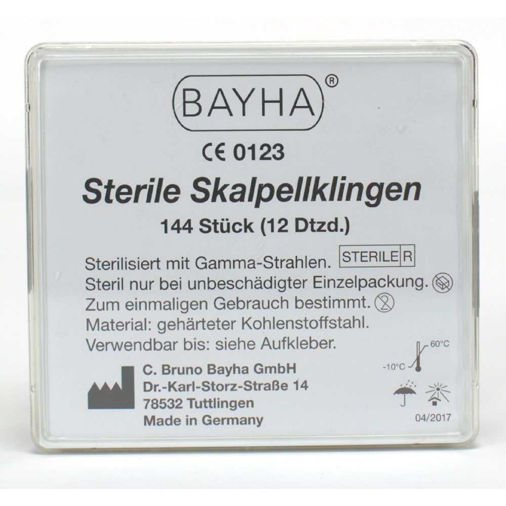 Bayha Skalpellkl. steril Fig.15   144St