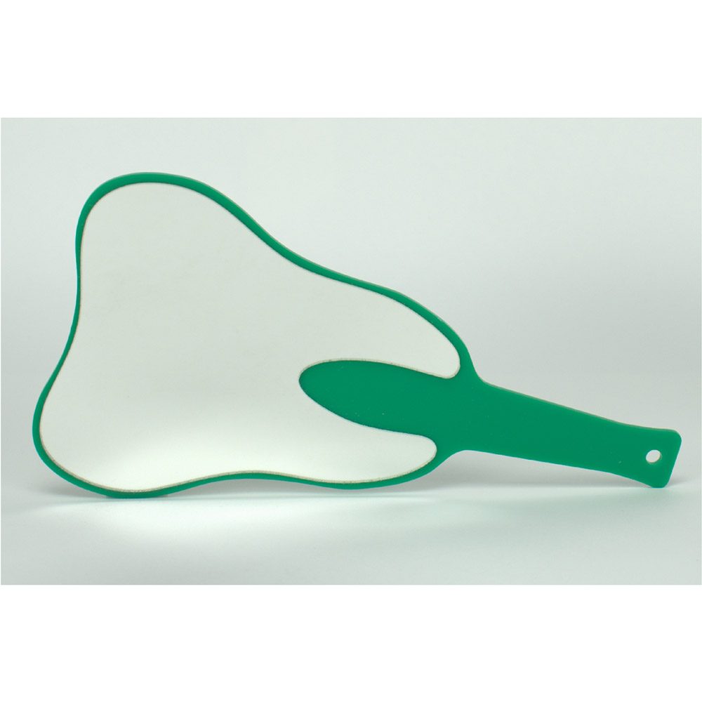 Handspiegel Zahn grün 27cm St