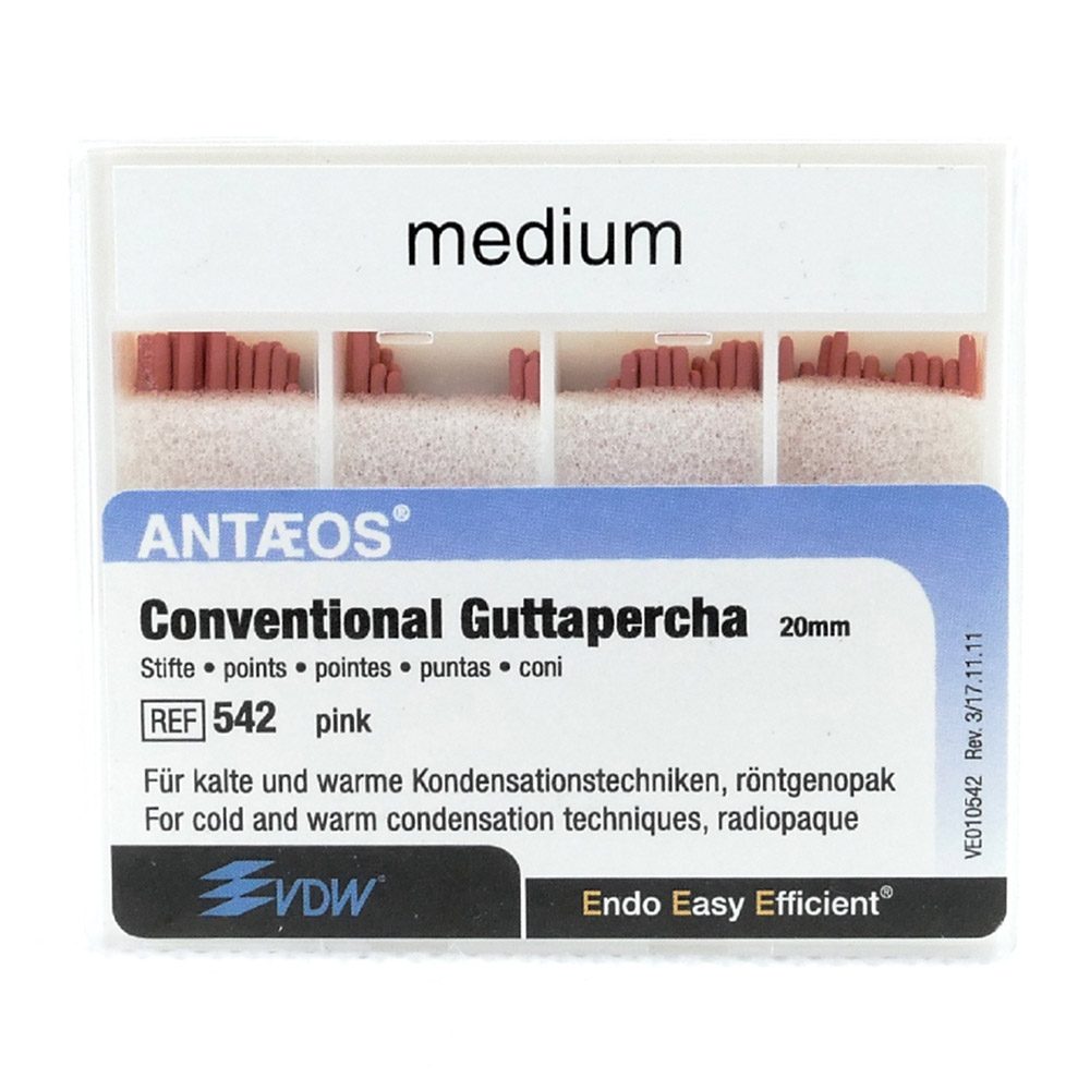 Guttapercha Stifte 542/  m  rosa Sa