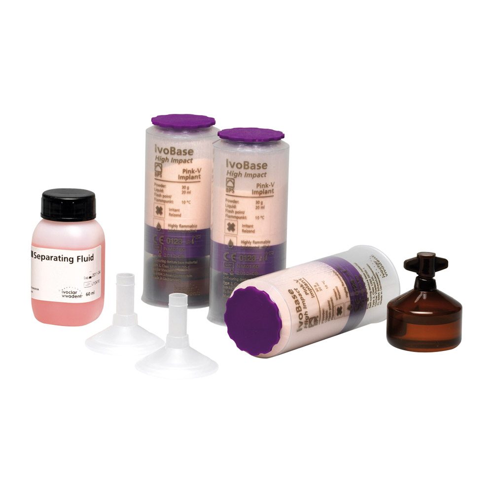 Ivobase Kit 20 high Impact Implant pink-V, 20 Stück