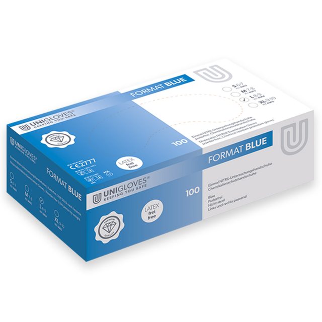 Format Blue Nitril pdfr L  100St