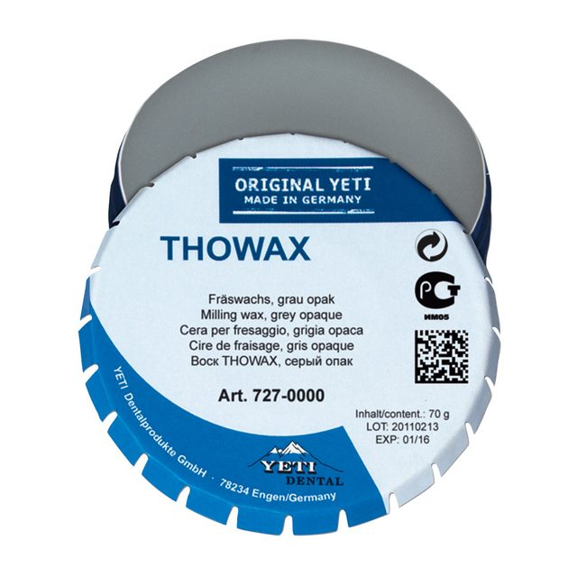 Thowax Fräswachs grau, 70 g