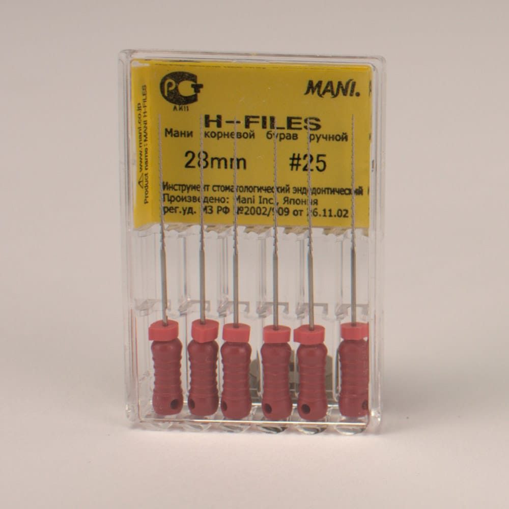 MANI H-FILES 28mm #25, 6St