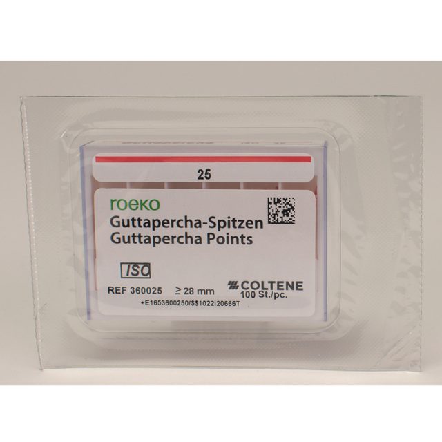 Guttaperchaspitzen pink 25, 100 Stück