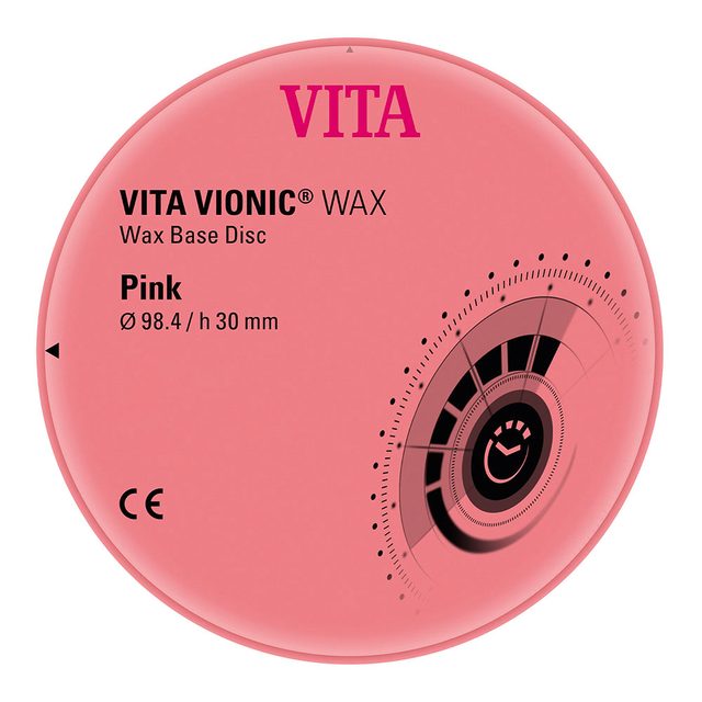 VITA Vionic Wax Disc 98,4 x 30 mm pink, Stück