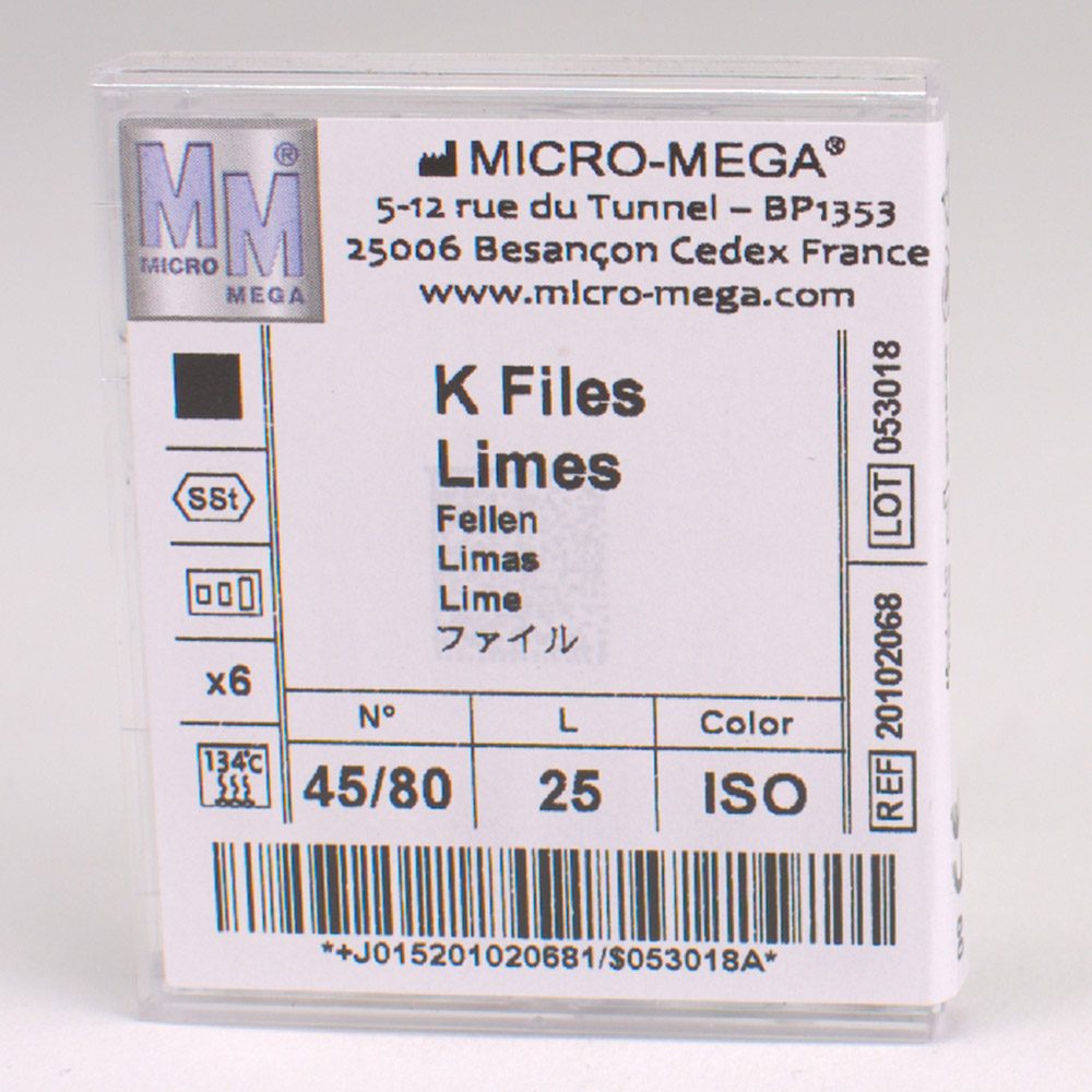 K-Feilen f. Hgd. 25mm Gr.45-80 6St