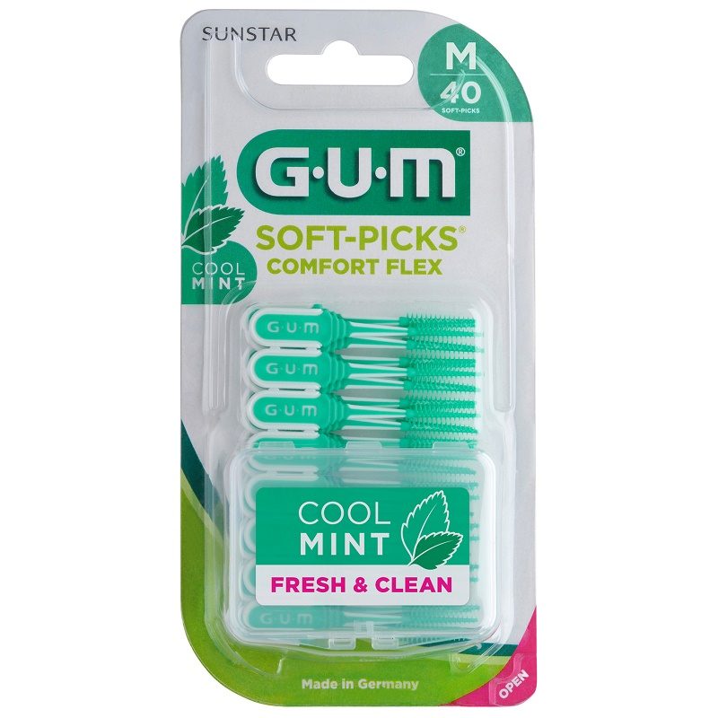 GUM Soft-Picks Minty medium  40St