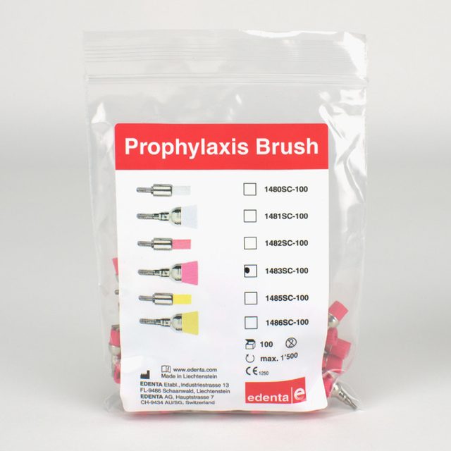 Prophy Bürste SC Topf rosa 1483, 100 Stück