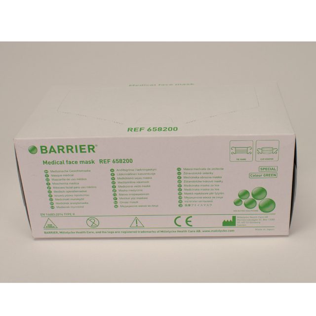 OP-Maske Barrier Spezial grün Earl. 50St
