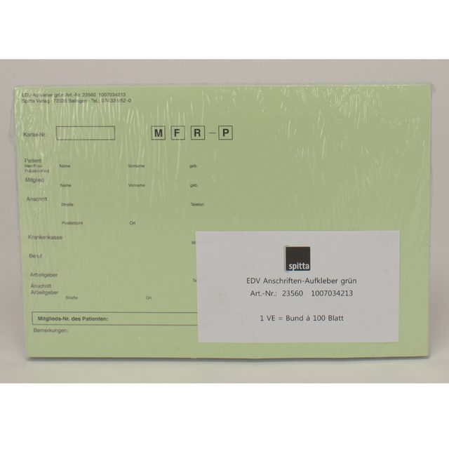 Anschriftaufkleber grün 560 100St