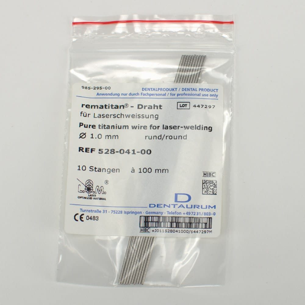 Reintitandraht 1,0mm rund Stg. 10St
