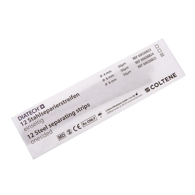 DIATECH Stahlstreifen medium einseitig 8 mm, 12 Stück