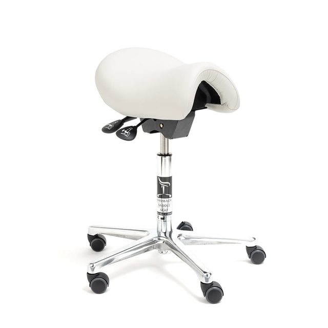 Bambach Sattel o. Lehne weiss-transpa St