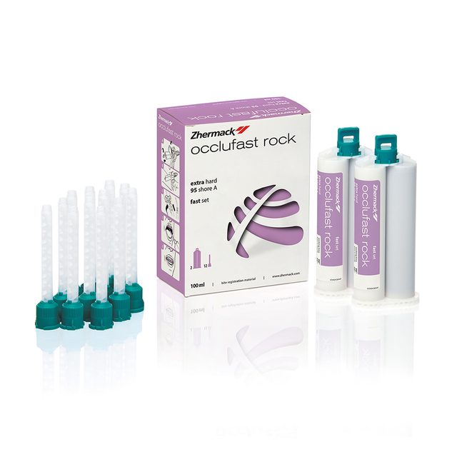Occlufast Rock Bissregistrat, 2 x 50 ml + 12 Mischkanülen
