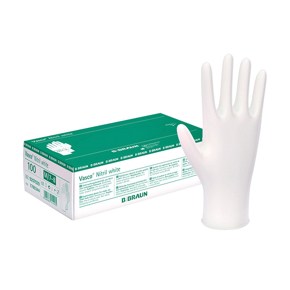 Vasco Nitril white Handschuhe Gr. S, 100 Stück
