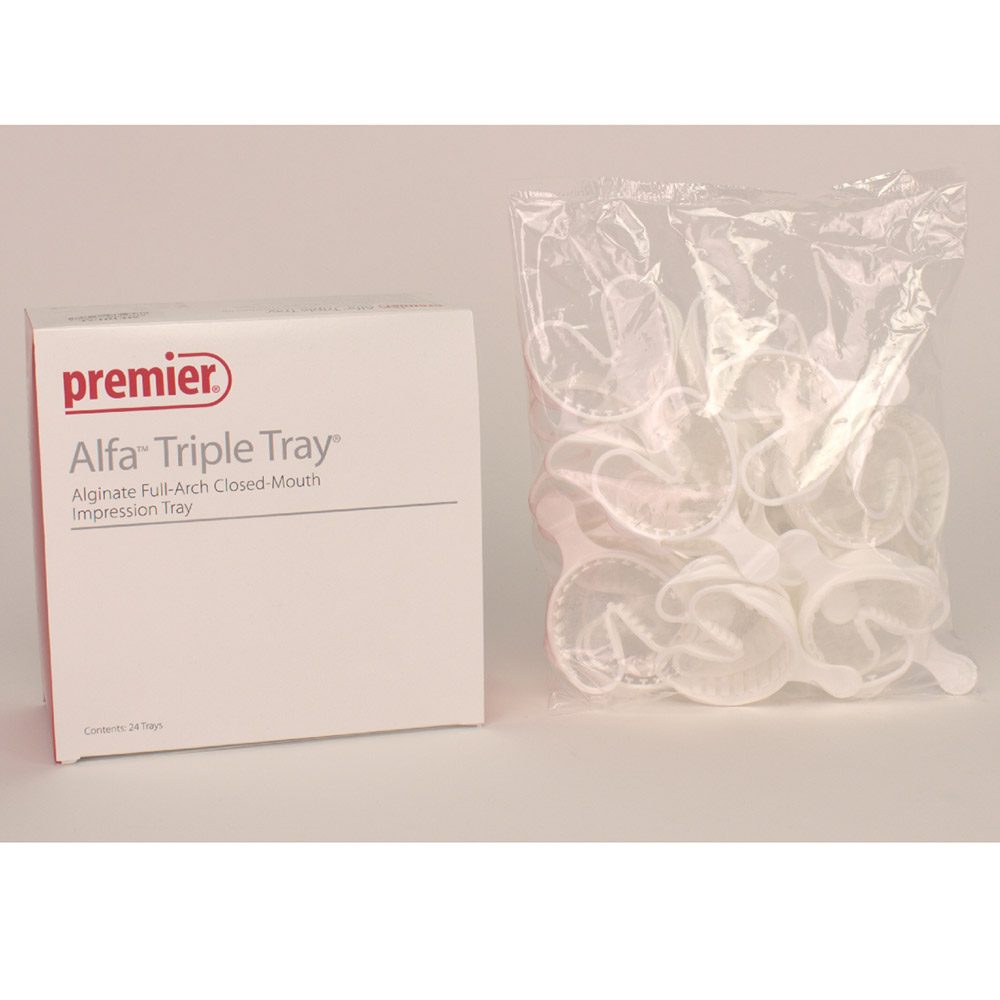 Alfa Triple Tray weiss mittel  24St