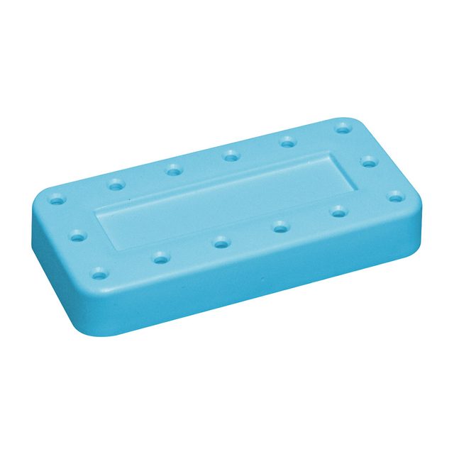 Bur Block 14-Loch magnetisch neonblau, Stück