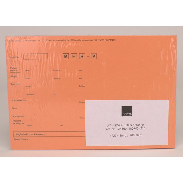 Anschriftaufkleber orange 560 100St