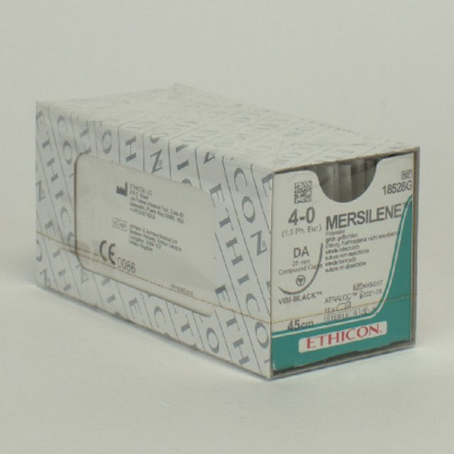 Mersilene grün 4-0/1,5 DA Black Dtz