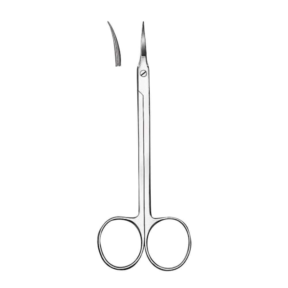 Zahnfleischschere 862 12,0 cm gebogen, Stück