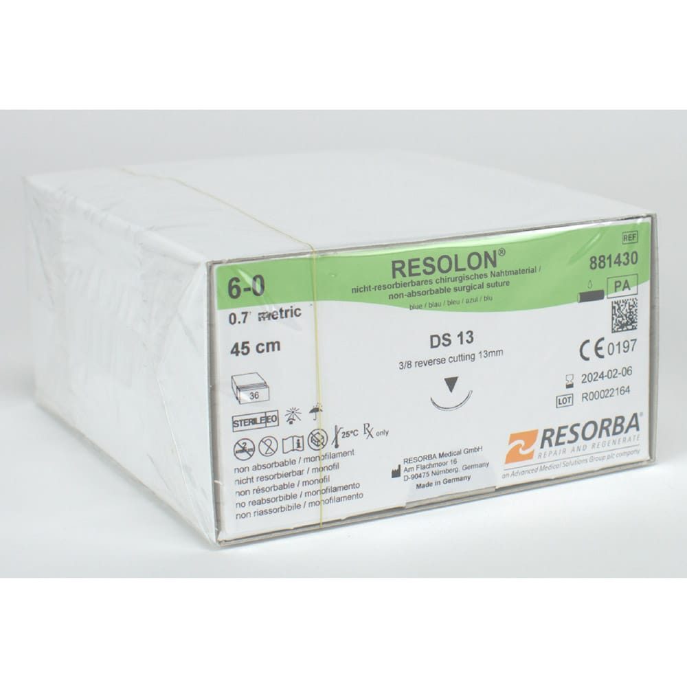 Resolon Monofil blau 6/0 DS13  3Dtz