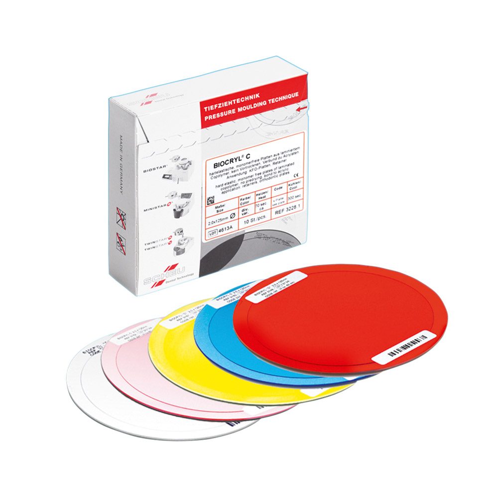 Biocryl C Tiefziehfolie 125 x 2,00 mm klar, 10 Stück