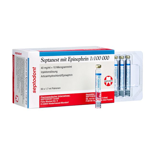 Septanest 1/100000 Zyl.Amp. 1,7ml 50St