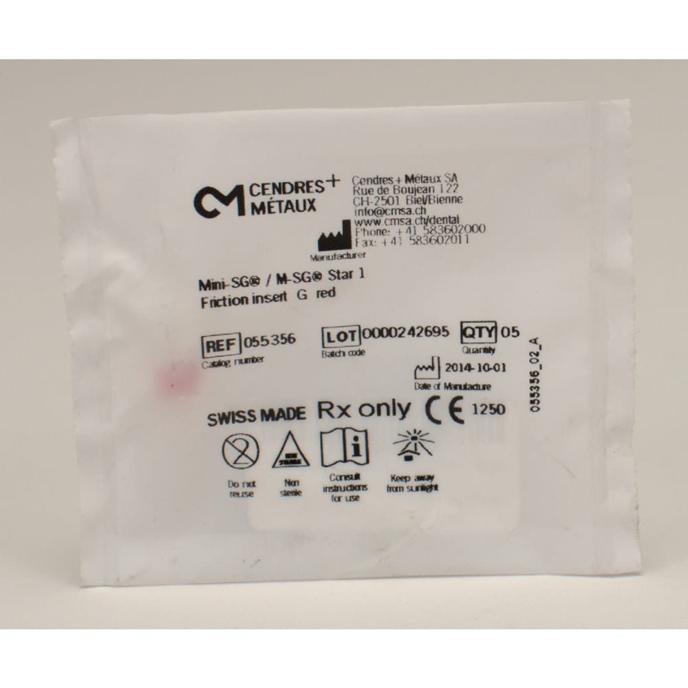 Mini-SG/M-SG Star1 Gleiteinsatz rot 5St
