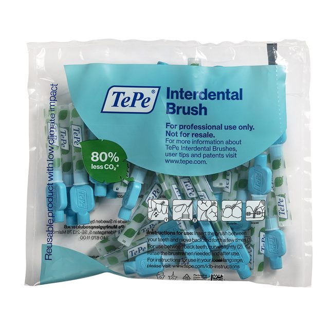 Interd.Bürsten 0,6 mm blau  25St