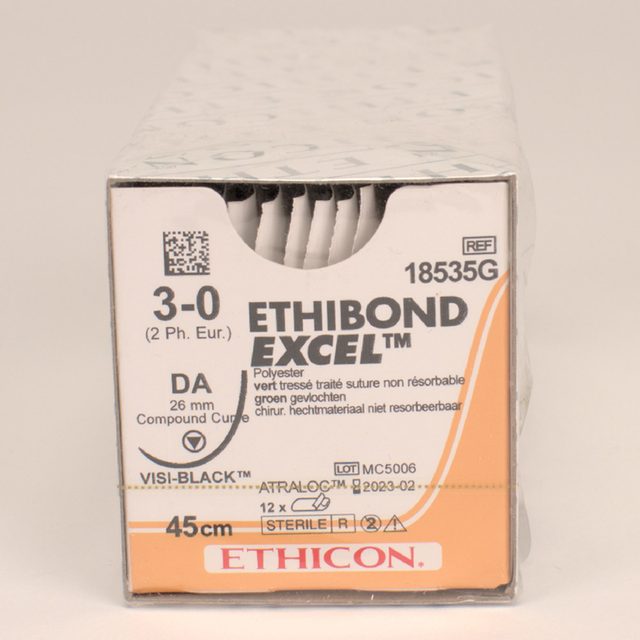 Ethibond Excel grün 3-0/2 DAVB 1x45, 12 Stück