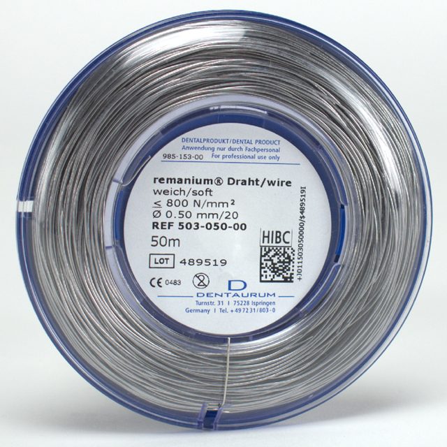 Remanium Draht weich 0,50mm 50mtr