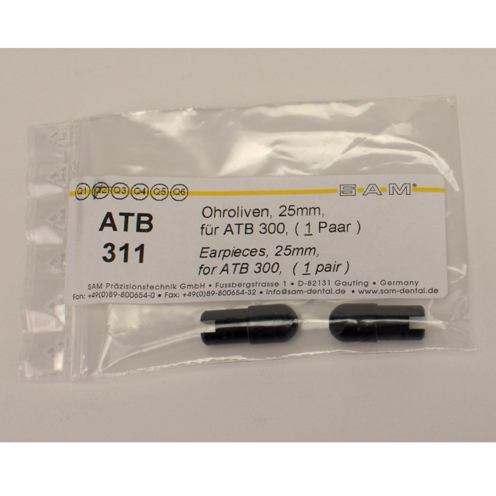 Ohrolive für Axioquick 3 schwarz, Packung