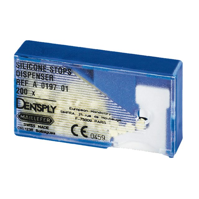Silicon Stop gelb, 200 Stück Dispenser