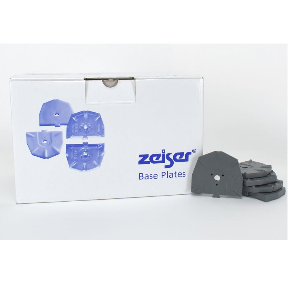 zeiser Sockelplatte klein grau 100St