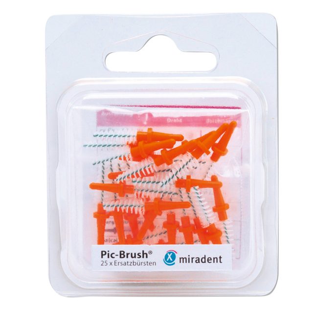 Pic Brush Ersatzbürsten orange, 25 Stück