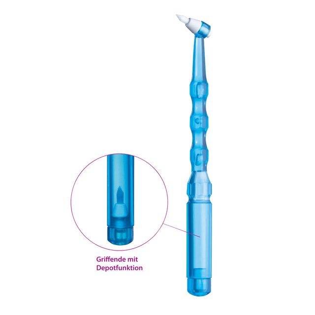 I-Prox P Interdentalbürsten Halter blau-transparent, Stück + 4 Bürsten