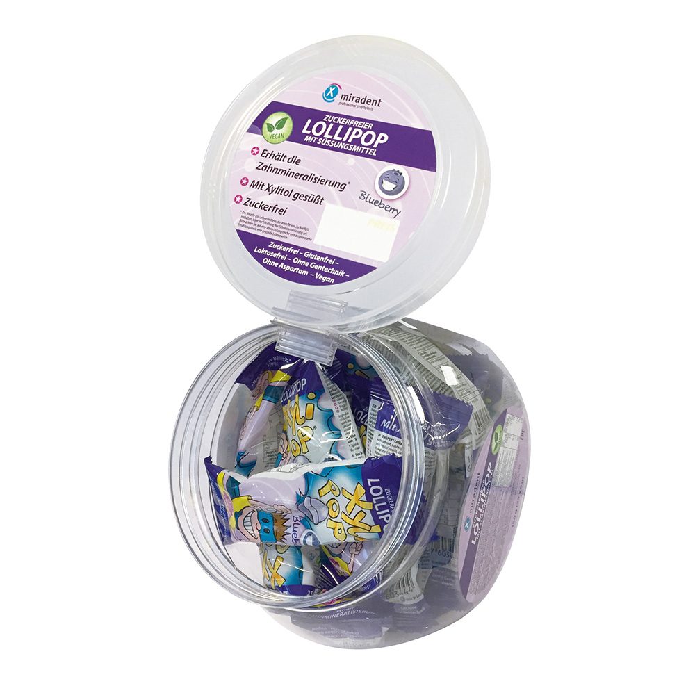 miradent XyliPOP Lolli Blaubeere  25x6g