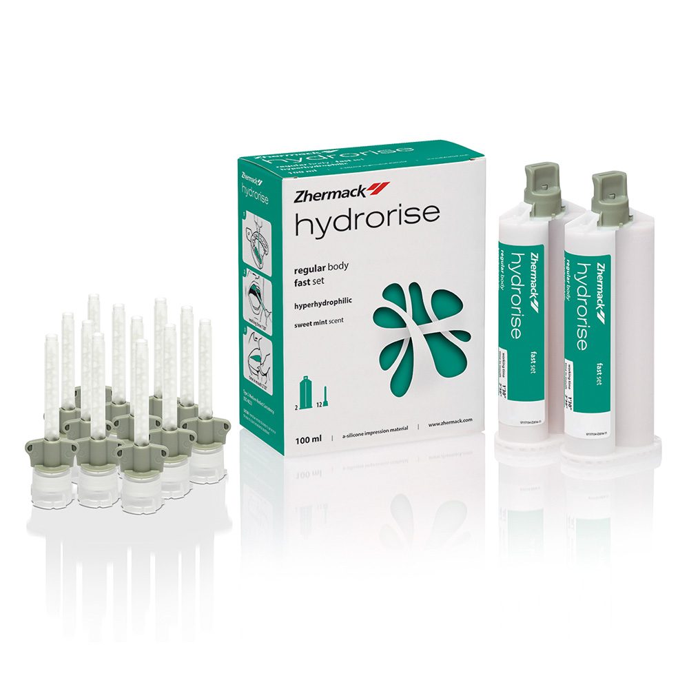 Hydrorise Regular Body fast set, 2 x 50 ml Kartusche, 12 Mixing Tips