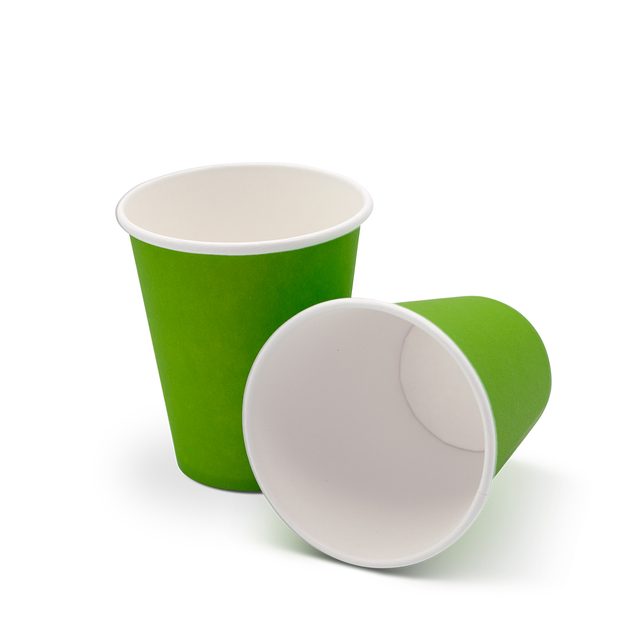 Mundspülbecher Papier 180ml grün