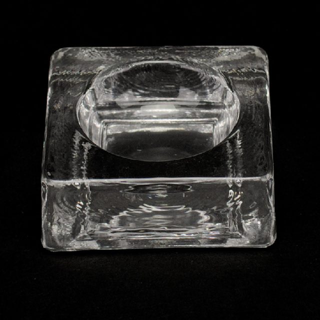 Bohrerschälchen Klarglas 4x4cm  St