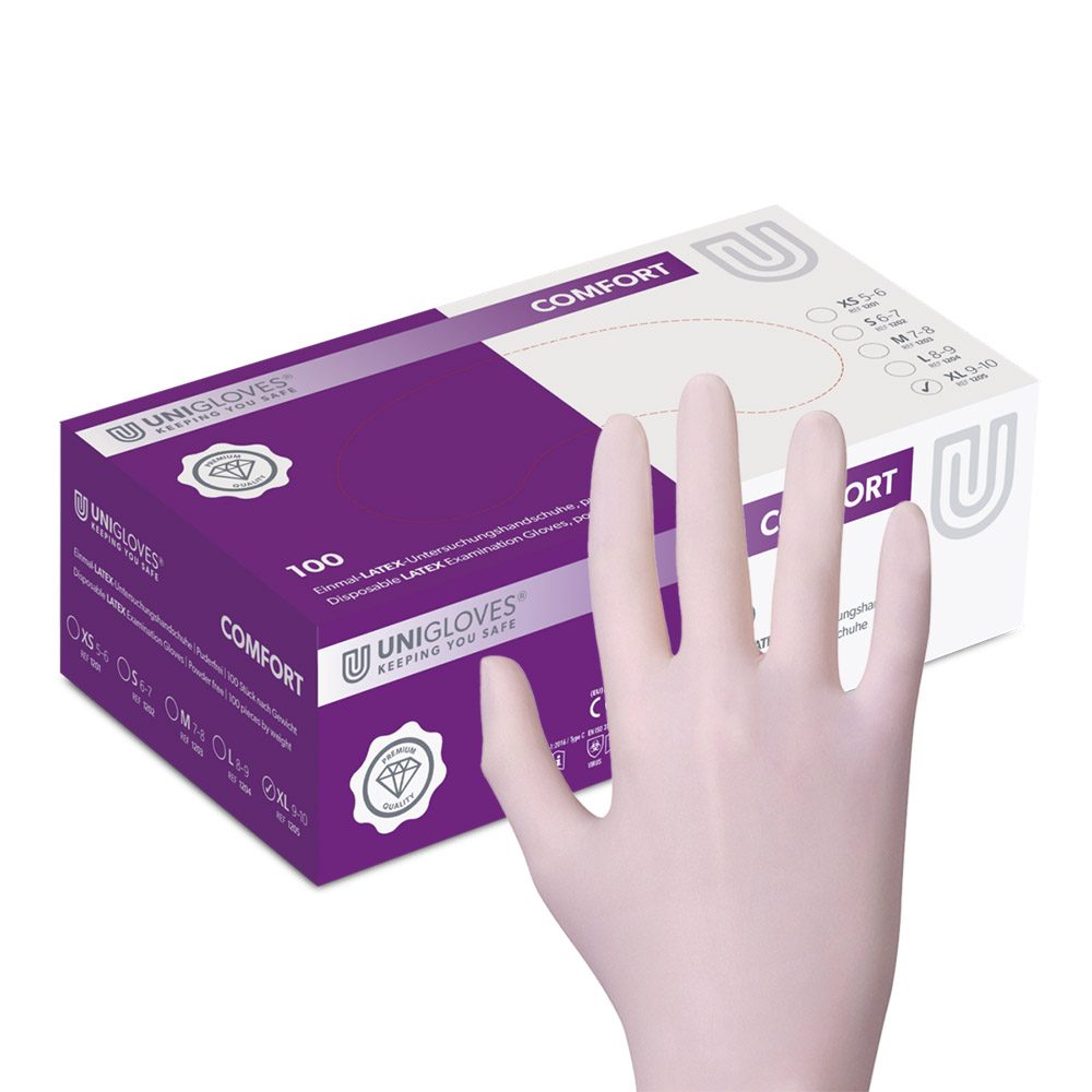 Comfort Latex Handsch. pdfr XL 100St