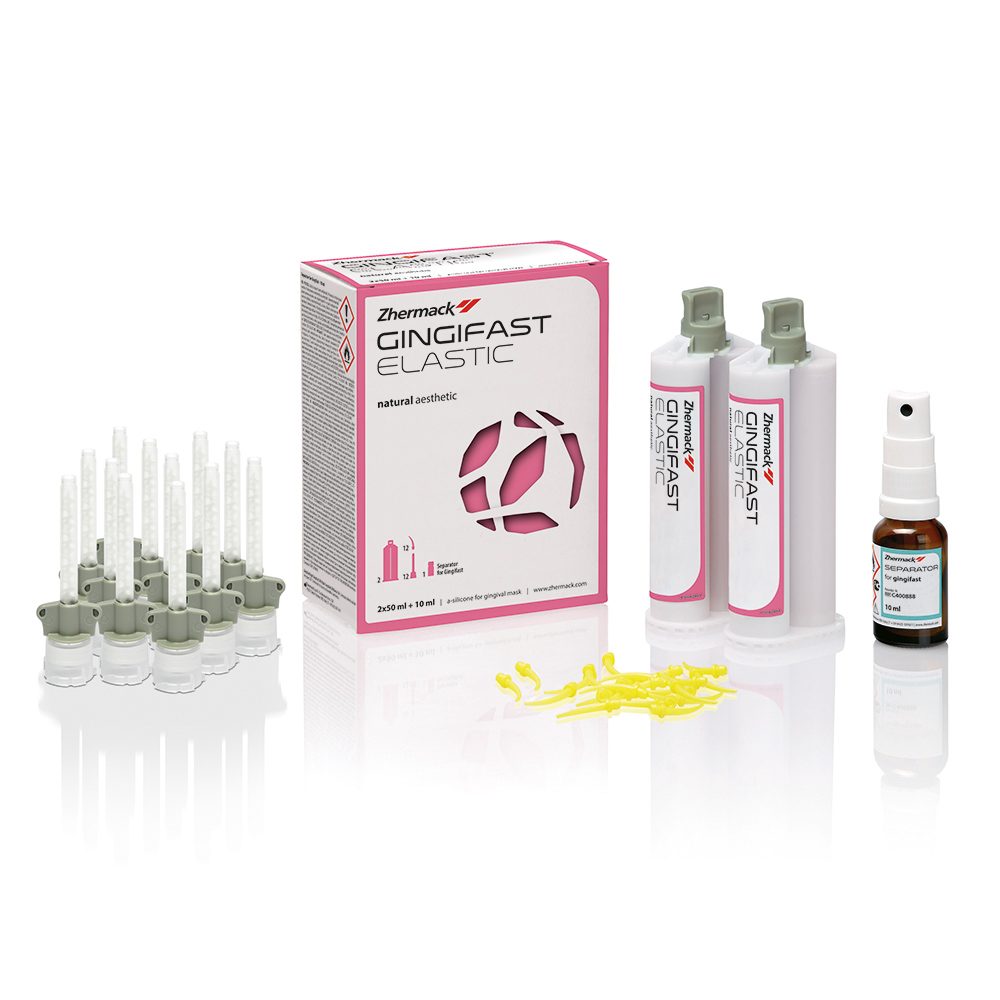 Gingifast Elastic, 2 x 50 ml Kartusche, 12 Mixing Tips